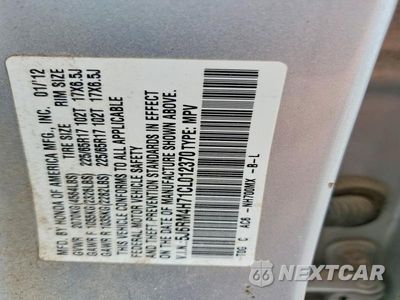 Zdjęcie 13 z 13 samochodu: 2012 HONDA CR-V EXL VIN:5J6RM4H71CL012370 - miniatura