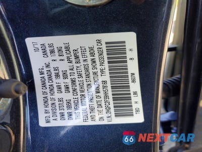 Zdjęcie 12 z 12 samochodu: 2017 HONDA CIVIC LX VIN:2HGFC2F59HH578168 - miniatura