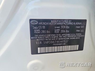 Zdjęcie 12 z 12 samochodu: 2019 HYUNDAI ELANTRA SEL VIN:5NPD84LF4KH411537 - miniatura