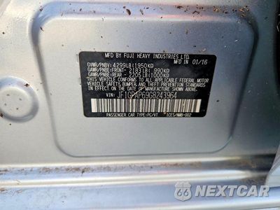 Zdjęcie 12 z 12 samochodu: 2016 SUBARU IMPREZA SPORT PREMIUM VIN:JF1GPAP69G8243964 - miniatura
