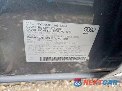 Zdjęcie 13 z 13 samochodu: 2017 AUDI Q5 PREMIUM PLUS VIN:WA1L2AFP2HA015634 - miniatura