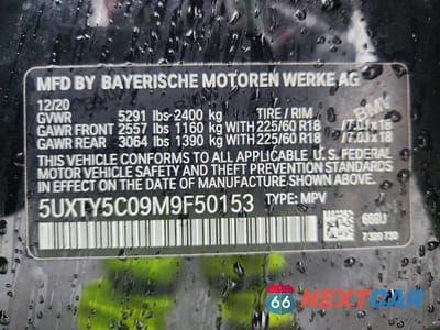 Zdjęcie 13 z 13 samochodu: 2021 BMW X3 XDRIVE30I VIN:5UXTY5C09M9F50153 - miniatura
