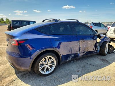 Trzecie zdjęcie samochodu z tyłu: 2021 TESLA MODEL Y VIN:5YJYGDEE3MF109988 - miniatura