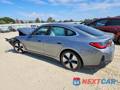 Drugie zdjęcie samochodu z przodu: 2024 BMW I4 EDRIVE 35 VIN:WBY43AW03RFT36871 - miniatura