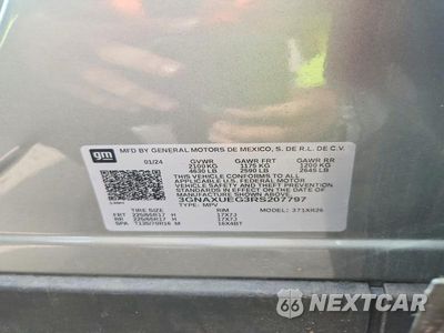 Zdjęcie 13 z 13 samochodu: 2024 CHEVROLET EQUINOX LT VIN:3GNAXUEG3RS207797 - miniatura
