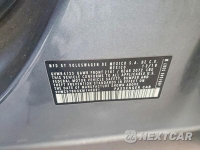 Zdjęcie 12 z 12 samochodu: 2019 VOLKSWAGEN JETTA S VIN:3VWC57BUXKM140691 - miniatura