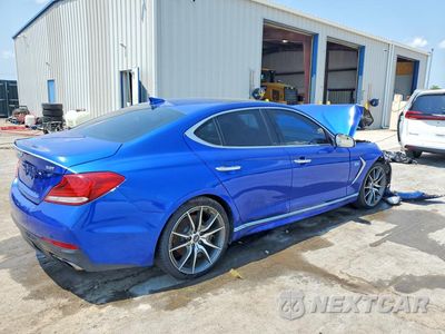 Trzecie zdjęcie samochodu z tyłu: 2020 GENESIS G70 2.0T VIN:KMTG44LAXLU048652 - miniatura