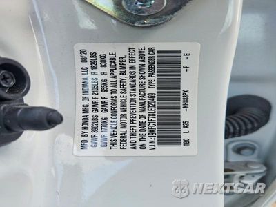Zdjęcie 12 z 12 samochodu: 2020 HONDA CIVIC EXL VIN:19XFC1F78LE020469 - miniatura
