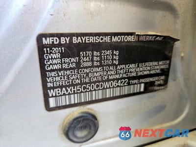 Zdjęcie 12 z 12 samochodu: 2012 BMW 528 XI VIN:WBAXH5C50CDW06422 - miniatura