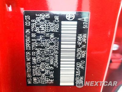 Zdjęcie 12 z 12 samochodu: 2023 TOYOTA CROWN XLE VIN:JTDAAAAF8P3002212 - miniatura