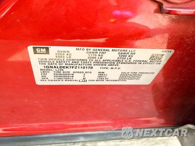 Zdjęcie 12 z 12 samochodu: 2015 CHEVROLET EQUINOX LTZ VIN:1GNALDEK7FZ110178 - miniatura