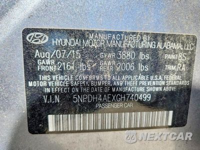 Zdjęcie 12 z 12 samochodu: 2016 HYUNDAI ELANTRA SE VIN:5NPDH4AEXGH740499 - miniatura