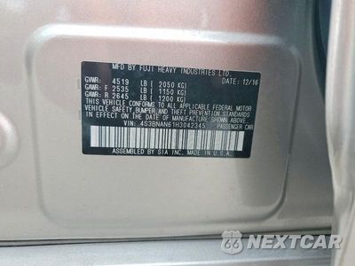 Zdjęcie 12 z 12 samochodu: 2017 SUBARU LEGACY 2.5I LIMITED VIN:4S3BNAN61H3042345 - miniatura