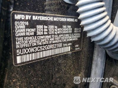 Zdjęcie 13 z 13 samochodu: 2016 BMW X4 XDRIVE28I VIN:5UXXW3C52G0R22168 - miniatura