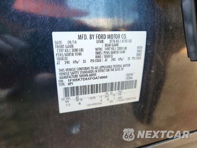Zdjęcie 13 z 13 samochodu: 2015 FORD EXPLORER XLT VIN:1FM5K7D8XFGA74966 - miniatura