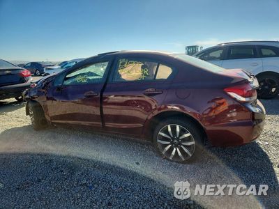 Drugie zdjęcie samochodu z przodu: 2015 HONDA CIVIC EXL VIN:2HGFB2F9XFH522145 - miniatura