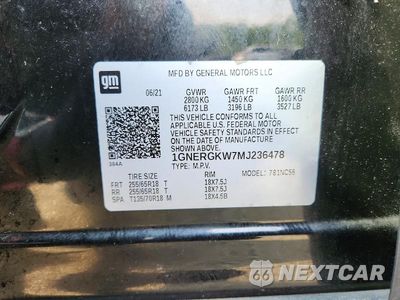 Zdjęcie 13 z 13 samochodu: 2021 CHEVROLET TRAVERSE LT VIN:1GNERGKW7MJ236478 - miniatura