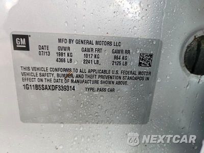Zdjęcie 12 z 12 samochodu: 2013 CHEVROLET MALIBU LS VIN:1G11B5SAXDF339314 - miniatura