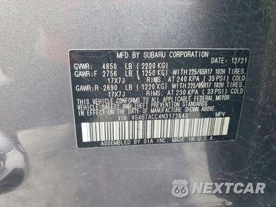 Zdjęcie 13 z 13 samochodu: 2022 SUBARU OUTBACK PREMIUM VIN:4S4BTACC4N3172643 - miniatura