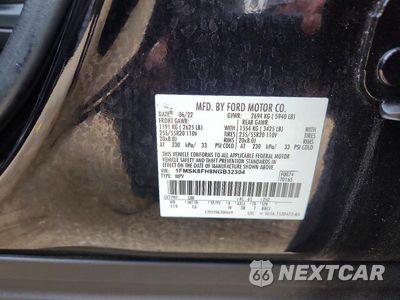 Zdjęcie 13 z 13 samochodu: 2022 FORD EXPLORER LIMITED VIN:1FMSK8FH8NGB32304 - miniatura