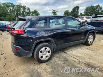 Trzecie zdjęcie samochodu z tyłu: 2014 JEEP CHEROKEE SPORT VIN:1C4PJLAB5EW247743 - miniatura