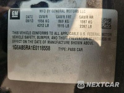 Zdjęcie 12 z 12 samochodu: 2014 CADILLAC ATS LUXURY VIN:1G6AB5RA1E0118558 - miniatura