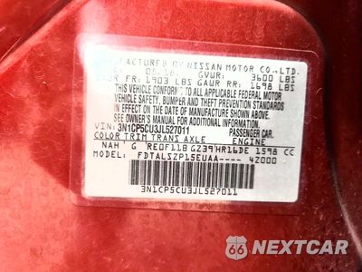 Zdjęcie 13 z 13 samochodu: 2018 NISSAN KICKS SV VIN:3N1CP5CU3JL527011 - miniatura