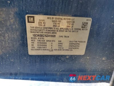 Zdjęcie 13 z 13 samochodu: 2016 CHEVROLET SILVERADO K1500 LTZ VIN:1GCVKSEC7GZ410928 - miniatura