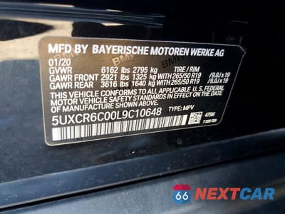 Zdjęcie 14 z 14 samochodu: 2020 BMW X5 XDRIVE40I VIN:5UXCR6C00L9C10648 - miniatura