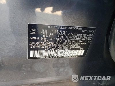 Zdjęcie 14 z 14 samochodu: 2020 SUBARU OUTBACK LIMITED VIN:4S4BTANCXL3242513 - miniatura