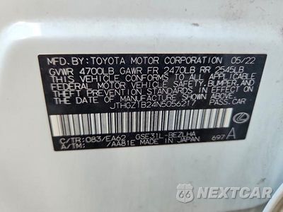 Zdjęcie 12 z 12 samochodu: 2022 LEXUS IS 350 F SPORT VIN:JTHGZ1B24N5056217 - miniatura