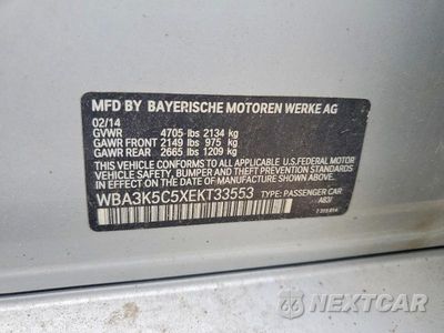 Zdjęcie 12 z 12 samochodu: 2014 BMW 328 D XDRIVE VIN:WBA3K5C5XEKT33553 - miniatura