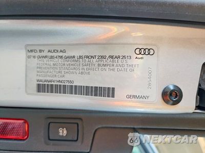 Zdjęcie 12 z 12 samochodu: 2017 AUDI A4 PREMIUM VIN:WAUANAF41HN027550 - miniatura