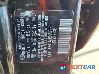 Zdjęcie 12 z 12 samochodu: 2013 HYUNDAI ACCENT GLS VIN:KMHCT4AE8DU556427 - miniatura