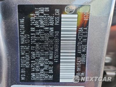 Zdjęcie 12 z 12 samochodu: 2024 TOYOTA CAMRY SE VIN:4T1G11AK6RU887140 - miniatura