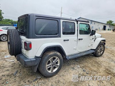 Trzecie zdjęcie samochodu z tyłu: 2020 JEEP WRANGLER UNLIMITED SAHARA VIN:1C4HJXEG6LW239777 - miniatura