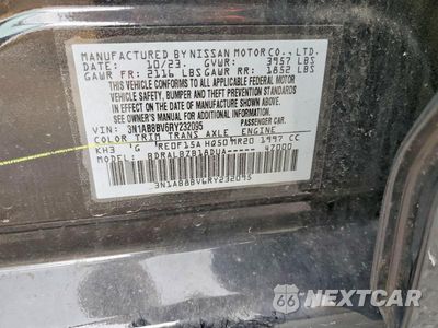 Zdjęcie 12 z 12 samochodu: 2024 NISSAN SENTRA S VIN:3N1AB8BV6RY232095 - miniatura