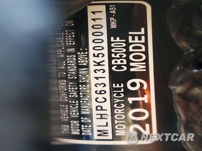 Zdjęcie 9 z 9 samochodu: 2019 HONDA CB500 F VIN:MLHPC6313K5000011 - miniatura