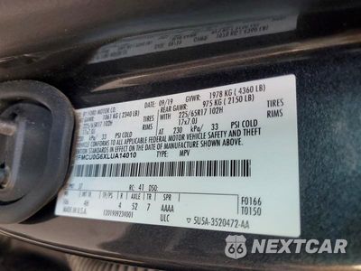 Zdjęcie 13 z 13 samochodu: 2020 FORD ESCAPE SE VIN:1FMCU0G6XLUA14010 - miniatura