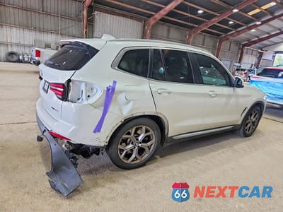 Trzecie zdjęcie samochodu z tyłu: 2022 BMW X3 SDRIVE30I VIN:WBX47DP07NN174526 - miniatura