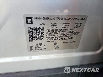 Zdjęcie 13 z 13 samochodu: 2020 CHEVROLET EQUINOX LS VIN:3GNAXHEVXLS716668 - miniatura