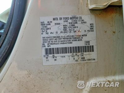 Zdjęcie 13 z 13 samochodu: 2010 FORD EDGE SEL VIN:2FMDK4JC1ABA31040 - miniatura
