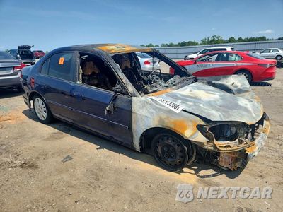 Czwarte zdjęcie samochodu z boku: 2004 HONDA CIVIC LX VIN:2HGES16554H617079 - miniatura