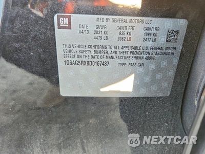 Zdjęcie 13 z 13 samochodu: 2013 CADILLAC ATS VIN:1G6AG5RX8D0167437 - miniatura