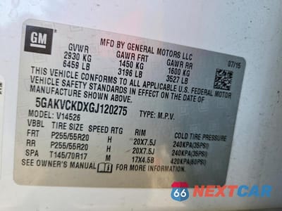 Zdjęcie 13 z 13 samochodu: 2016 BUICK ENCLAVE VIN:5GAKVCKDXGJ120275 - miniatura