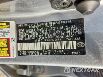 Zdjęcie 12 z 12 samochodu: 2018 TOYOTA CAMRY XLE V6 VIN:4T1BZ1HKXJU020949 - miniatura