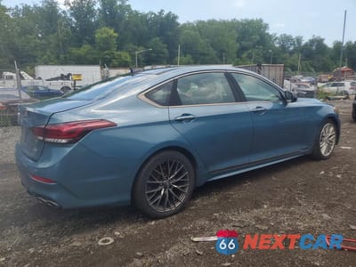 Trzecie zdjęcie samochodu z tyłu: 2018 GENESIS G80 SPORT VIN:KMHGN4JB4JU229410 - miniatura