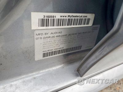Zdjęcie 13 z 13 samochodu: 2016 AUDI A4 PREMIUM S-LINE VIN:WAUBFAFL1GN008536 - miniatura