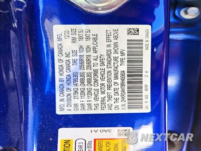 Zdjęcie 13 z 13 samochodu: 2024 HONDA CR-V EXL VIN:2HKRS4H78RH450604 - miniatura