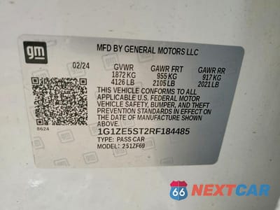 Zdjęcie 13 z 13 samochodu: 2024 CHEVROLET MALIBU PREMIER VIN:1G1ZE5ST2RF184485 - miniatura